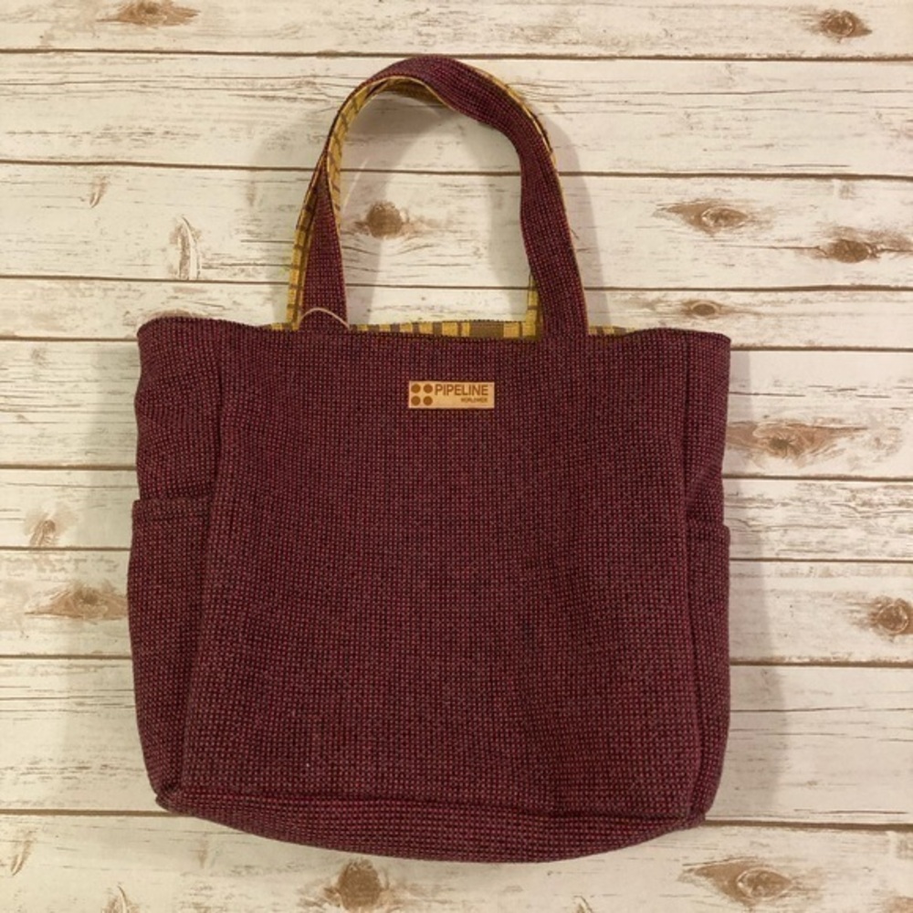 Pipeline Worldwide Large Reversible Tote Shoulder Bag